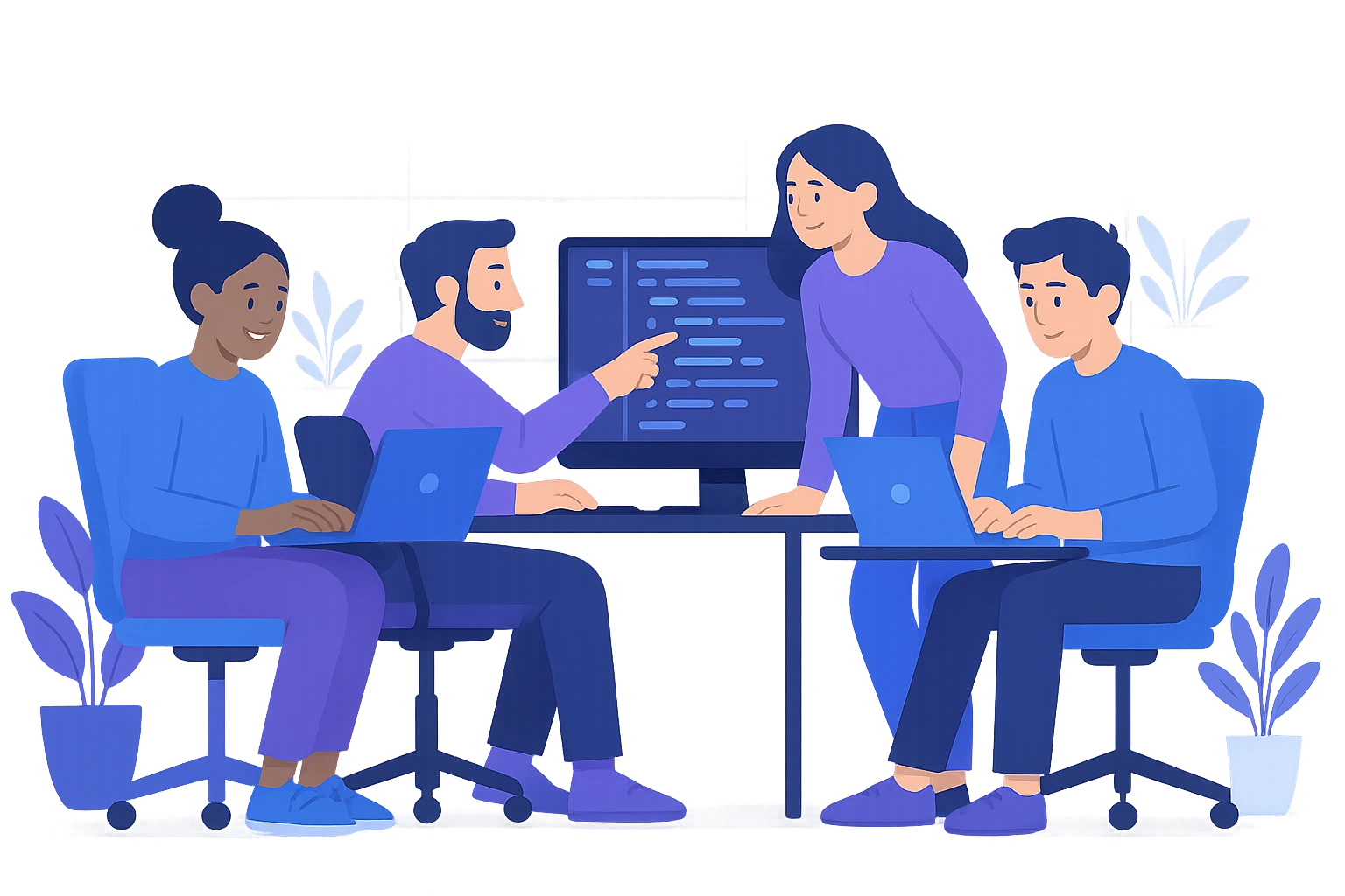 About Us - Developer Team Coding